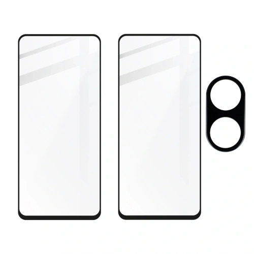 2x Szkło na ekran + szkło na aparat BIZON Edge 2 do Realme C55