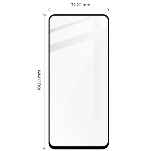 Szkło hartowane Bizon Glass Edge 2 do Realme C55 / OnePlus Nord CE 3 Lite czarne