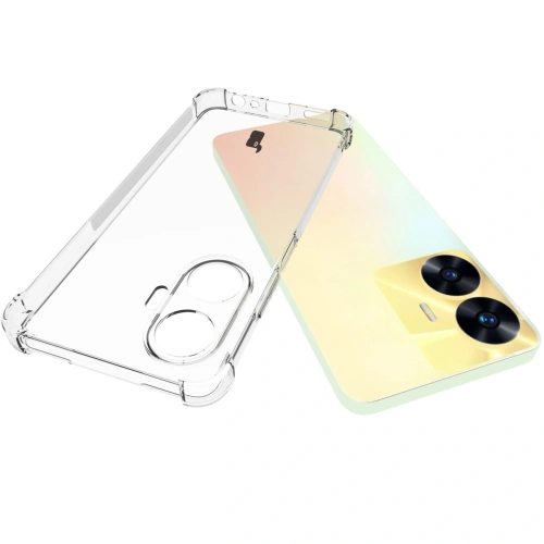 Etui + 2x szkło na ekran Bizon Case Clear Pack do Realme C55 przezroczyste
