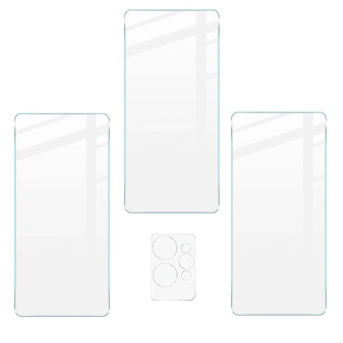 Szkło hartowane Bizon Glass Clear - 3 szt. + obiektyw Realme GT 2 Pro