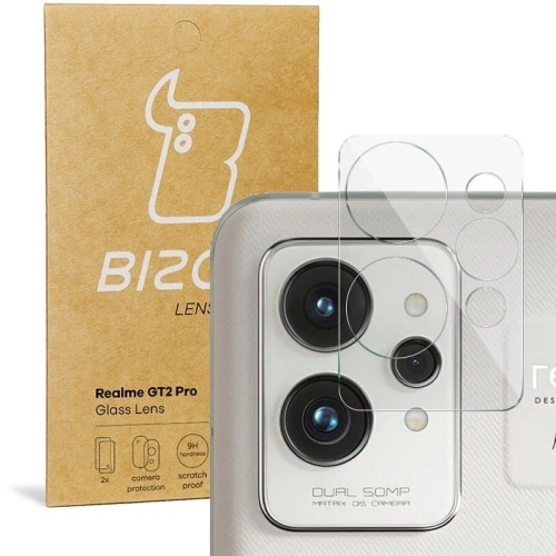 Szkło na aparat Bizon Glass Lens do Realme GT2 Pro [2 PACK]