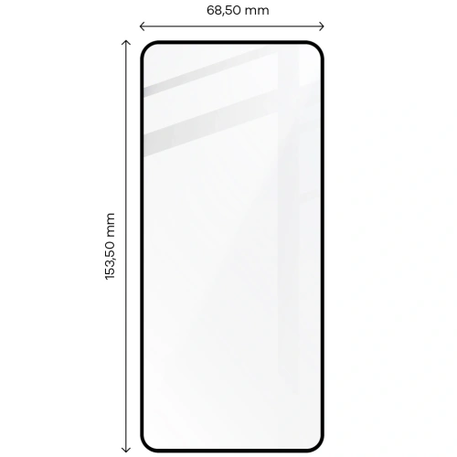 Szkło hartowane Bizon Glass Edge do Realme GT Master czarne