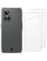 Bizon Case Clear Pack tok + 2x képernyő üveg Realme GT Neo 3 átlátszó