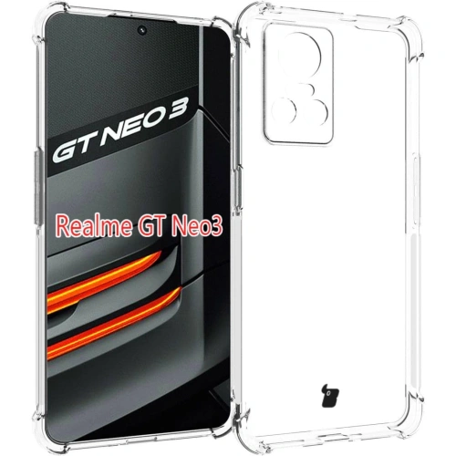 Etui + 2x szkło na ekran Bizon Case Clear Pack do Realme GT Neo 3 przezroczyste