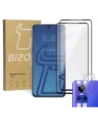 Bizon Edge de sticlă întărită - [2 PACK] + protecție pentru lentile Realme GT Neo 3 negru