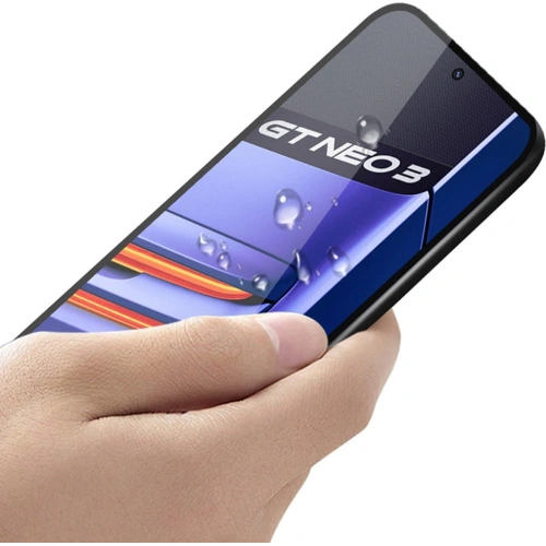 Szkło hartowane Bizon Glass Edge - [2 PACK] + ochrona na obiektyw Realme GT Neo 3