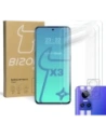 Bizon Glass Clear edzett üveg - 3 db. + lencse üveg Realme GT Neo 3-hoz
