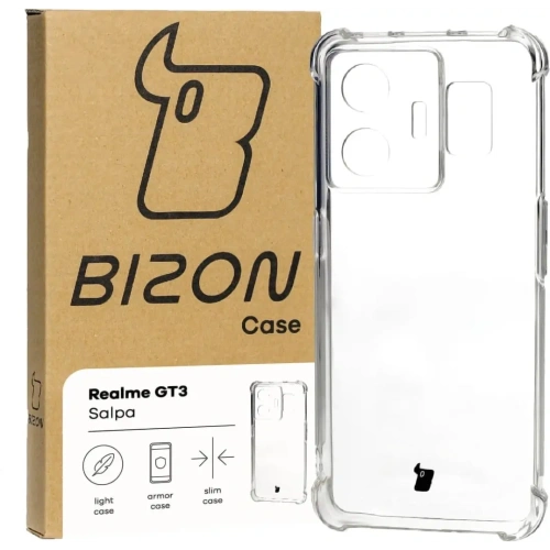 Elastyczne etui Bizon Case Salpa do Realme GT3 przezroczyste