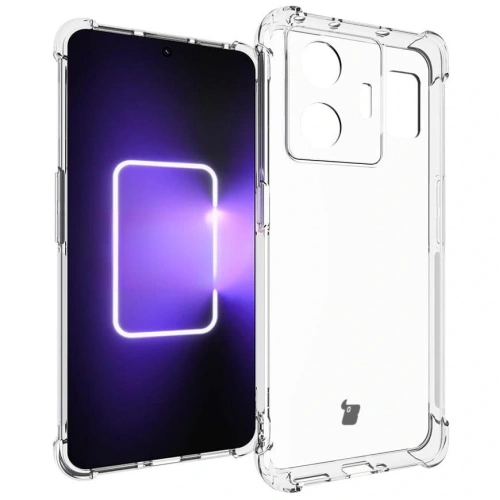Etui + 2x folia Bizon Case Clear Pack do Realme GT3 przezroczyste