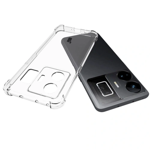 Etui + 2x folia Bizon Case Clear Pack do Realme GT3 przezroczyste