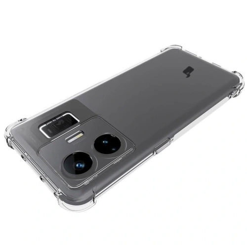 Etui + 2x folia Bizon Case Clear Pack do Realme GT3 przezroczyste