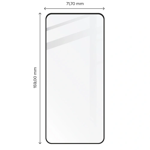 Szkło hartowane Bizon Glass Edge 2 do Realme GT3 czarne