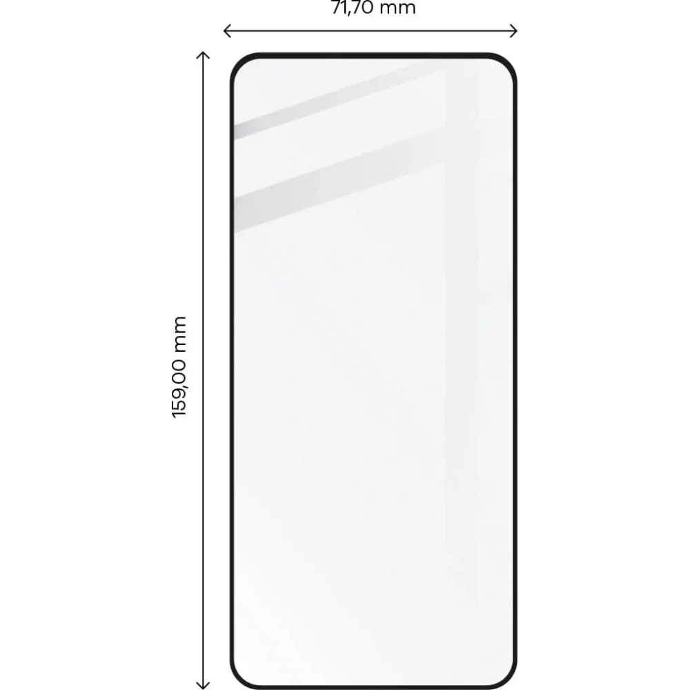Hurtownia GSM - Szkło hartowane Bizon Glass Edge 2 do Realme GT3 czarne - BIZ767 - {ean13} - Hurt