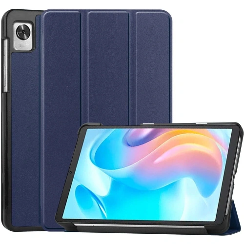 Etui Bizon Case Tab Croc do Realme Pad Mini 8.7 granatowe