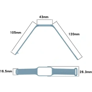 Wholesale Bizon Strap + Case Watch Dots Xiaomi Redmi Smart Band 2 / Xiaomi Mi Band 8 Active blue - BIZ784 - {ean13} - Hurt