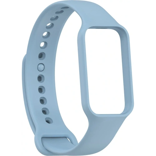 Etui z paskiem Bizon Strap + Case Watch Dots do Xiaomi Redmi Smart Band 2 / Xiaomi Mi Band 8 Active błękitne