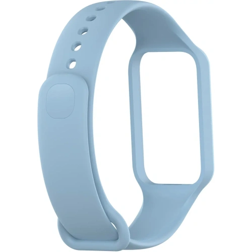 Etui z paskiem Bizon Strap + Case Watch Dots do Xiaomi Redmi Smart Band 2 / Xiaomi Mi Band 8 Active błękitne