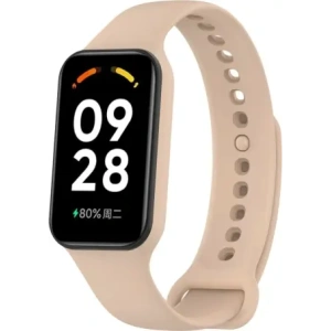 Hurtownia GSM - Bizon Strap + Caz Ceas Dots Xiaomi Redmi Smart Band 2 / Xiaomi Mi Band 8 Activ roz deschis - BIZ785 - {ean13} - Hurt