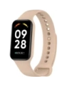 Bizon Strap + Caz Ceas Dots Xiaomi Redmi Smart Band 2 / Xiaomi Mi Band 8 Activ roz deschis