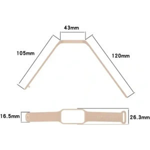 Hurtownia GSM - Bizon Strap + Caz Ceas Dots Xiaomi Redmi Smart Band 2 / Xiaomi Mi Band 8 Activ roz deschis - BIZ785 - {ean13} - Hurt