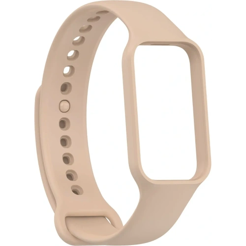 Etui z paskiem Bizon Strap + Case Watch Dots do Xiaomi Redmi Smart Band 2 / Xiaomi Mi Band 8 Active jasnoróżowe