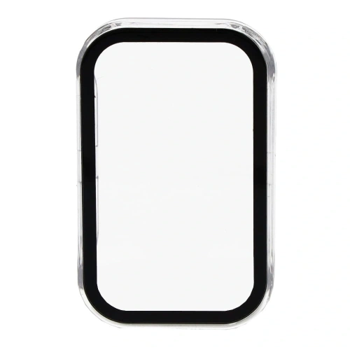 Etui Bizon Case+Glass Set do Xiaomi Redmi Smart Band 2 / Xiaomi Mi Band 8 Active przezroczyste
