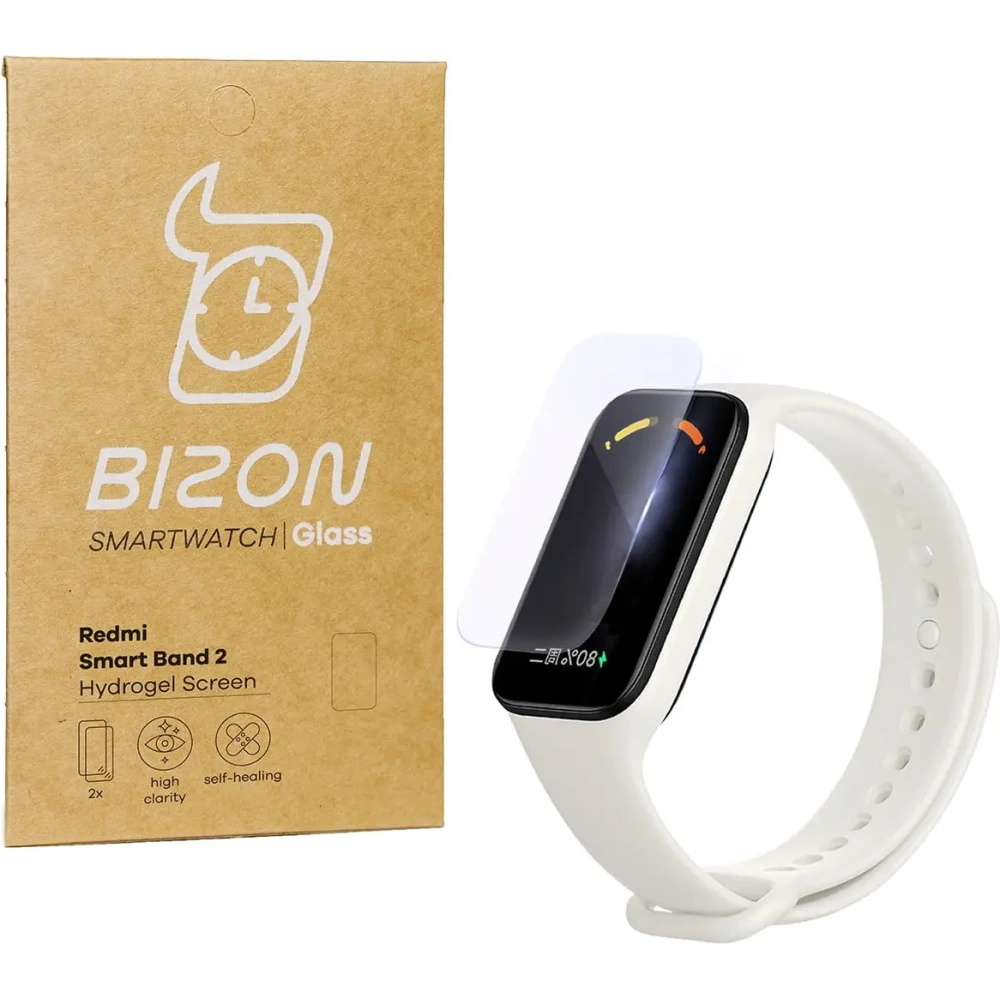 Wholesale Bizon Glass Hydrogel Redmi Smart Band 2 / Xiaomi Mi Band 8 Active [2 PACK] - BIZ788 - {ean13} - Hurt