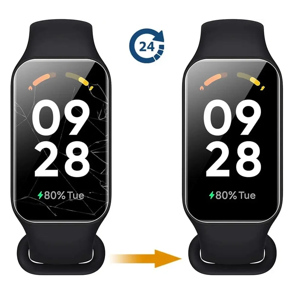 Wholesale Bizon Glass Hydrogel Redmi Smart Band 2 / Xiaomi Mi Band 8 Active [2 PACK] - BIZ788 - {ean13} - Hurt
