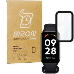 Hurtownia GSM - Sklo hybridní Bizon Glass Watch Edge Hybrid pro Redmi Smart Band 2 / Xiaomi Mi Band 8 Active černé - BIZ789 - {ean13} - Hurt