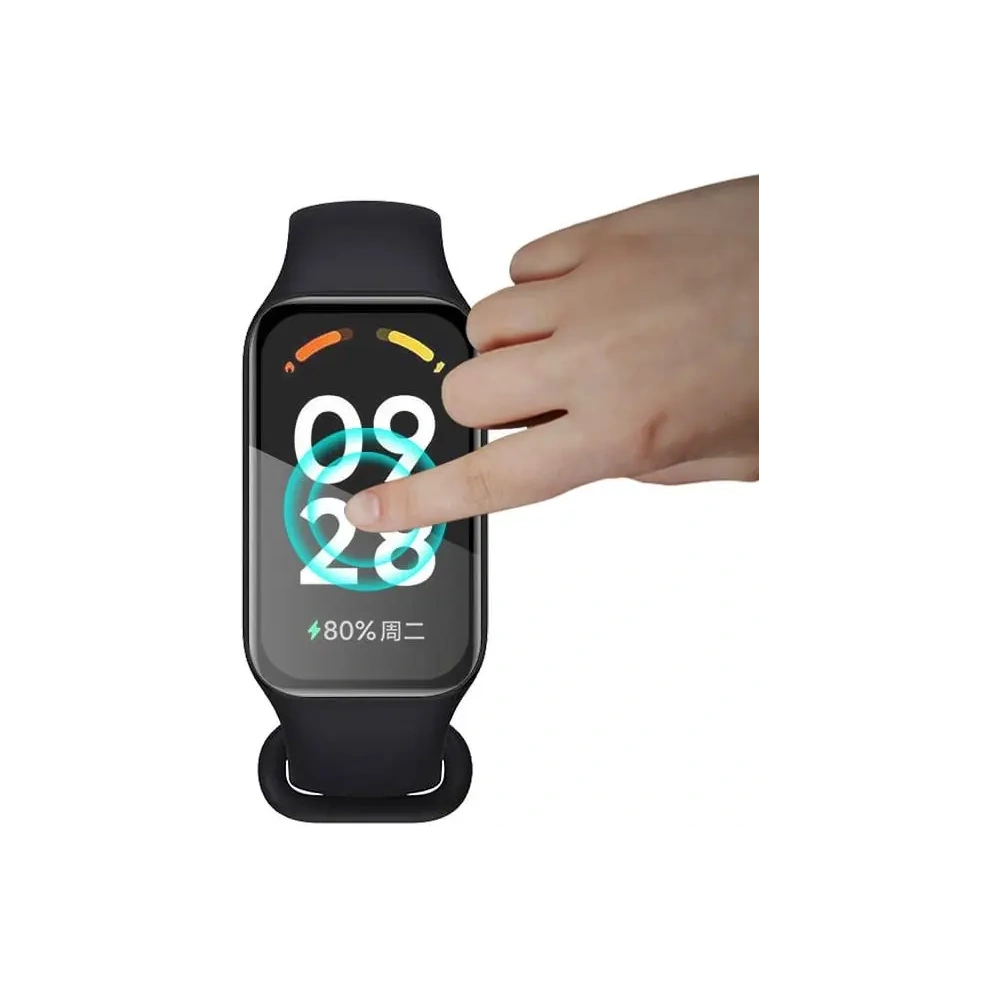 Hurtownia GSM - Sklo hybridní Bizon Glass Watch Edge Hybrid pro Redmi Smart Band 2 / Xiaomi Mi Band 8 Active černé - BIZ789 - {ean13} - Hurt