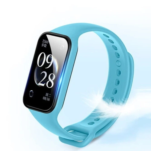 Szkło hybrydowe Bizon Glass Watch Edge Hybrid do Redmi Smart Band 2 / Xiaomi Mi Band 8 Active czarne