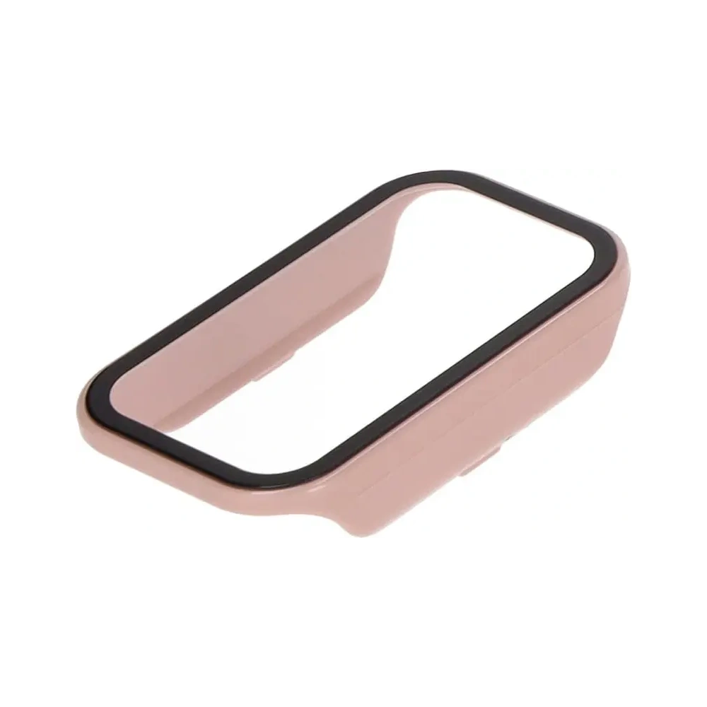 Hurtownia GSM - Set de carcasă + sticlă Bizon Xiaomi Redmi Smart Band 2 / Xiaomi Mi Band 8 Active roz - BIZ790 - {ean13} - Hurt