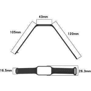Hurtownia GSM - Etui s páskem Bizon Strap + Case Watch Dots pro Xiaomi Redmi Smart Band 2 / Xiaomi Mi Band 8 Active černé - BIZ791 - {ean13} - Hurt