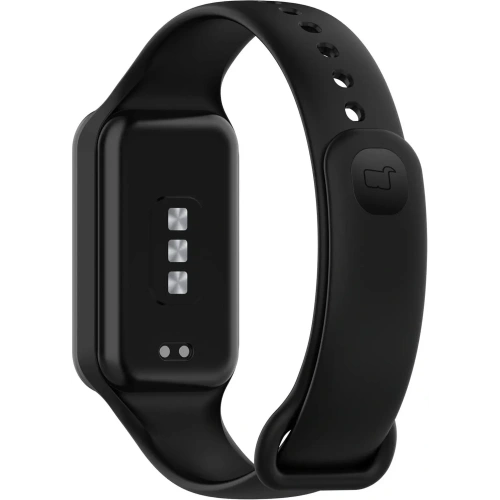 Etui z paskiem Bizon Strap + Case Watch Dots do Xiaomi Redmi Smart Band 2 / Xiaomi Mi Band 8 Active czarne