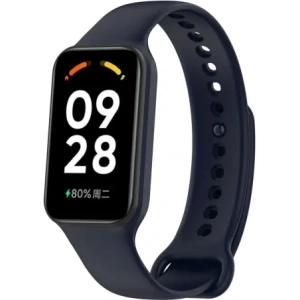 Hurtownia GSM - Etui s páskem Bizon Strap + Case Watch Dots pro Xiaomi Redmi Smart Band 2 / Xiaomi Mi Band 8 Active modré - BIZ792 - {ean13} - Hurt