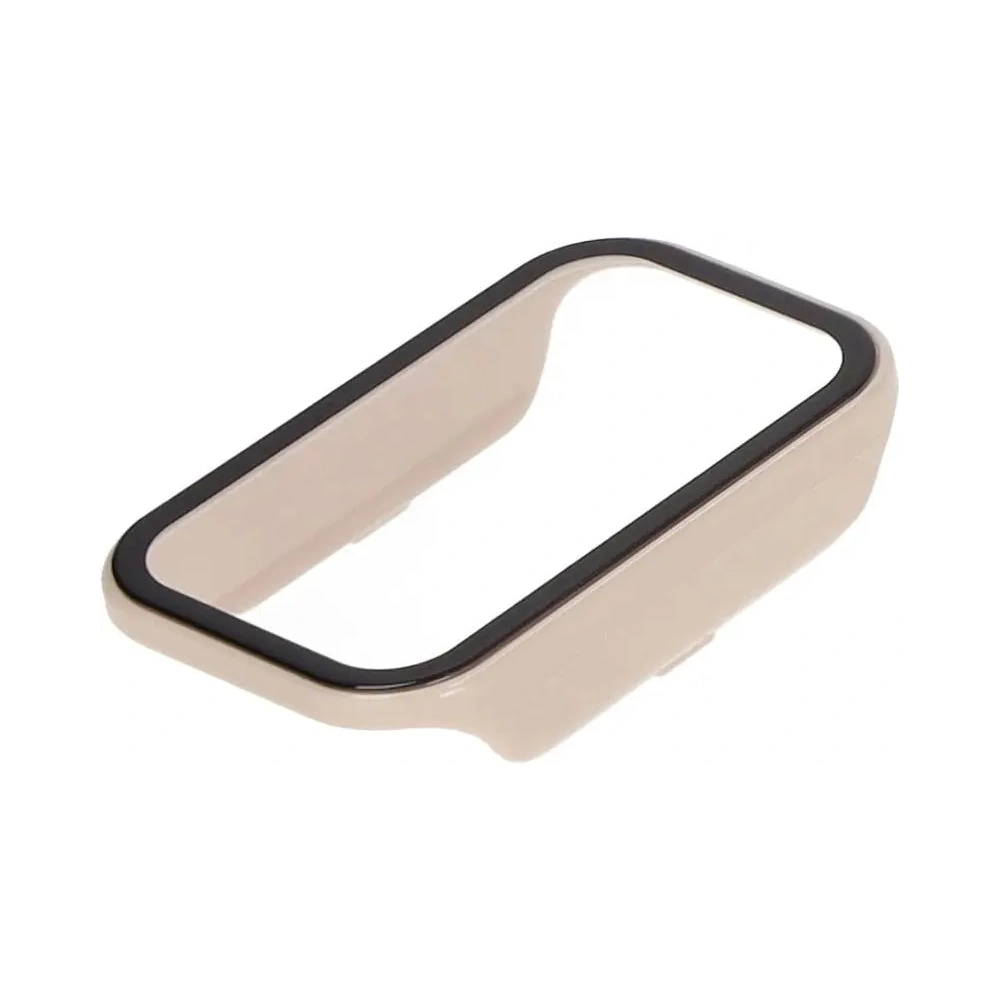 Hurtownia GSM - Set de Carcasă + Sticlă Bizon Xiaomi Redmi Smart Band 2 / Xiaomi Mi Band 8 Active bej - BIZ793 - {ean13} - Hurt