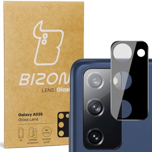 Szkło na aparat Bizon Glass Lens do Samsung Galaxy A03S [2 PACK]