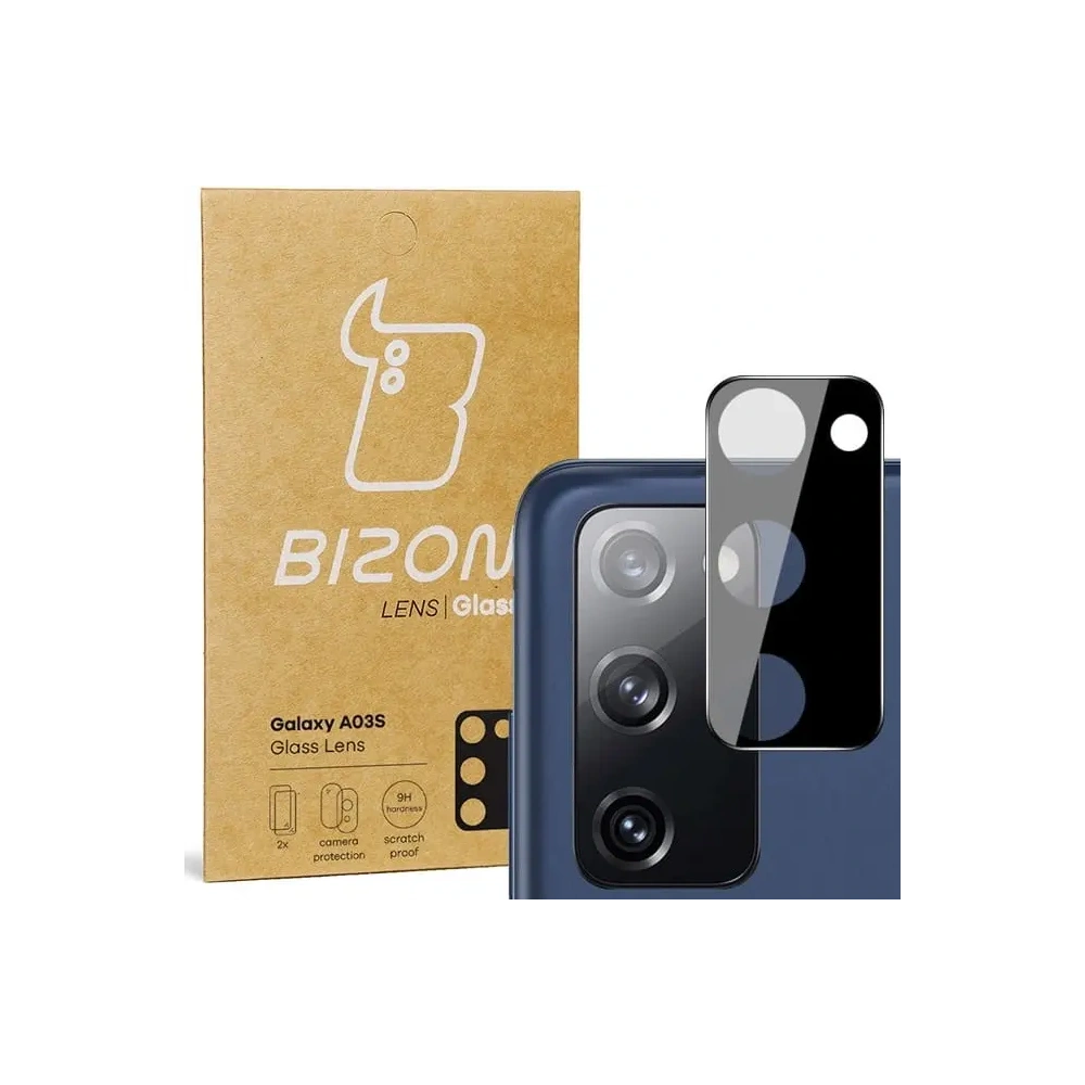 Hurtownia GSM - Bizon üveg lencse Samsung Galaxy A03S [2 CSOMAG] - BIZ797 - {ean13} - Hurt