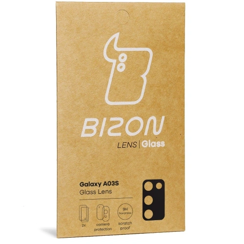 Szkło na aparat Bizon Glass Lens do Samsung Galaxy A03S [2 PACK]