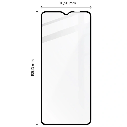 Szkło hartowane Bizon Glass Edge do Samsung Galaxy A03s czarne
