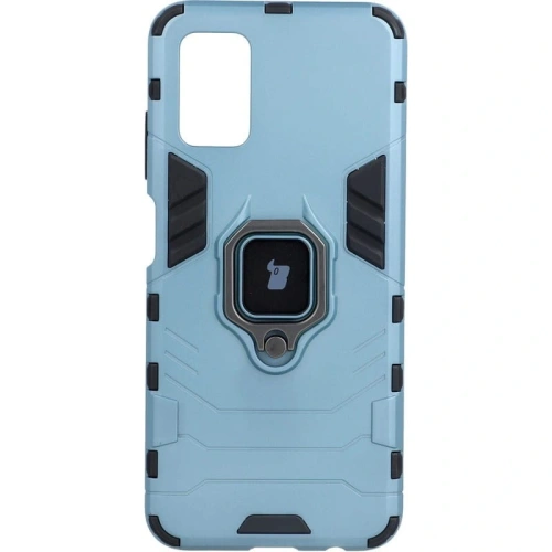 Etui Bizon Case Armor Ring do Samsung Galaxy A03S niebieskie
