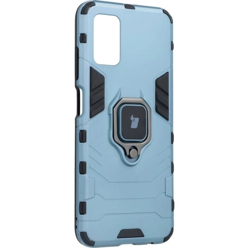 Etui Bizon Case Armor Ring do Samsung Galaxy A03S niebieskie