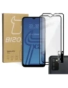 Bizon Glass Edge edzett üveg - [2 PACK] + lencsevédő Samsung Galaxy A03s fekete