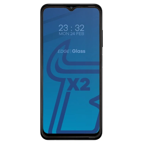 Szkło hartowane Bizon Glass Edge - [2 PACK] + ochrona na obiektyw Samsung Galaxy A03s czarne