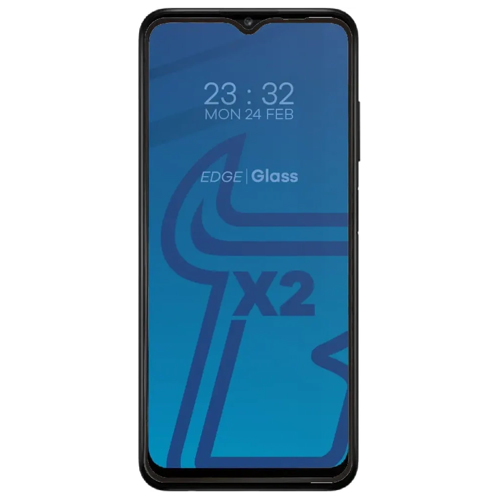 Hurtownia GSM - Bizon Glass Edge edzett üveg - [2 PACK] + lencsevédő Samsung Galaxy A03s fekete - BIZ803 - {ean13} - Hurt