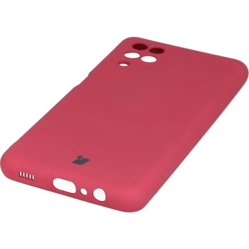 Etui Bizon Case Silicone do Samsung Galaxy A12 / M12 ciemny róż