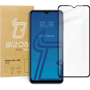Hurtownia GSM - Bizon Glass Edge Samsung Galaxy A12 / M12 fekete - BIZ807 - {ean13} - Hurt