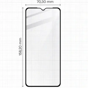 Hurtownia GSM - Bizon Glass Edge Samsung Galaxy A12 / M12 fekete - BIZ807 - {ean13} - Hurt