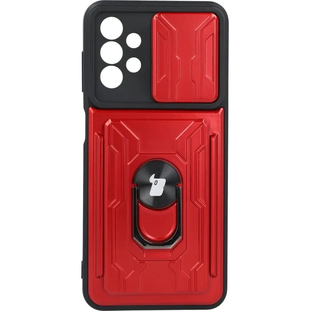 Hurtownia GSM - Bizon Case Camshield Kartensteckplatz Ring Samsung Galaxy A13 4G rot - BIZ810 - {ean13} - Hurt