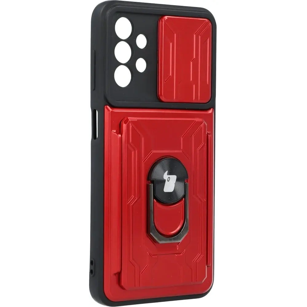 Hurtownia GSM - Bizon Case Camshield Kartensteckplatz Ring Samsung Galaxy A13 4G rot - BIZ810 - {ean13} - Hurt